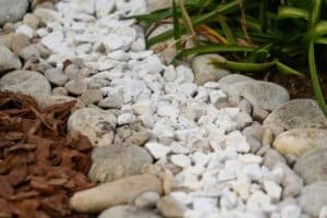 Soil, Mulch And Pebbles Used For Landscaping